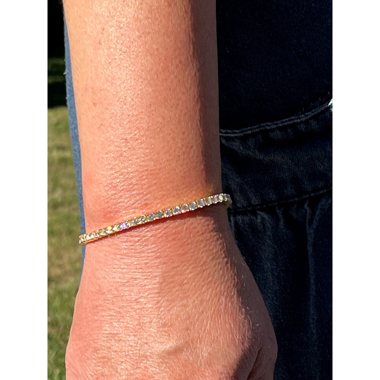 Gold Tennis Bracelet