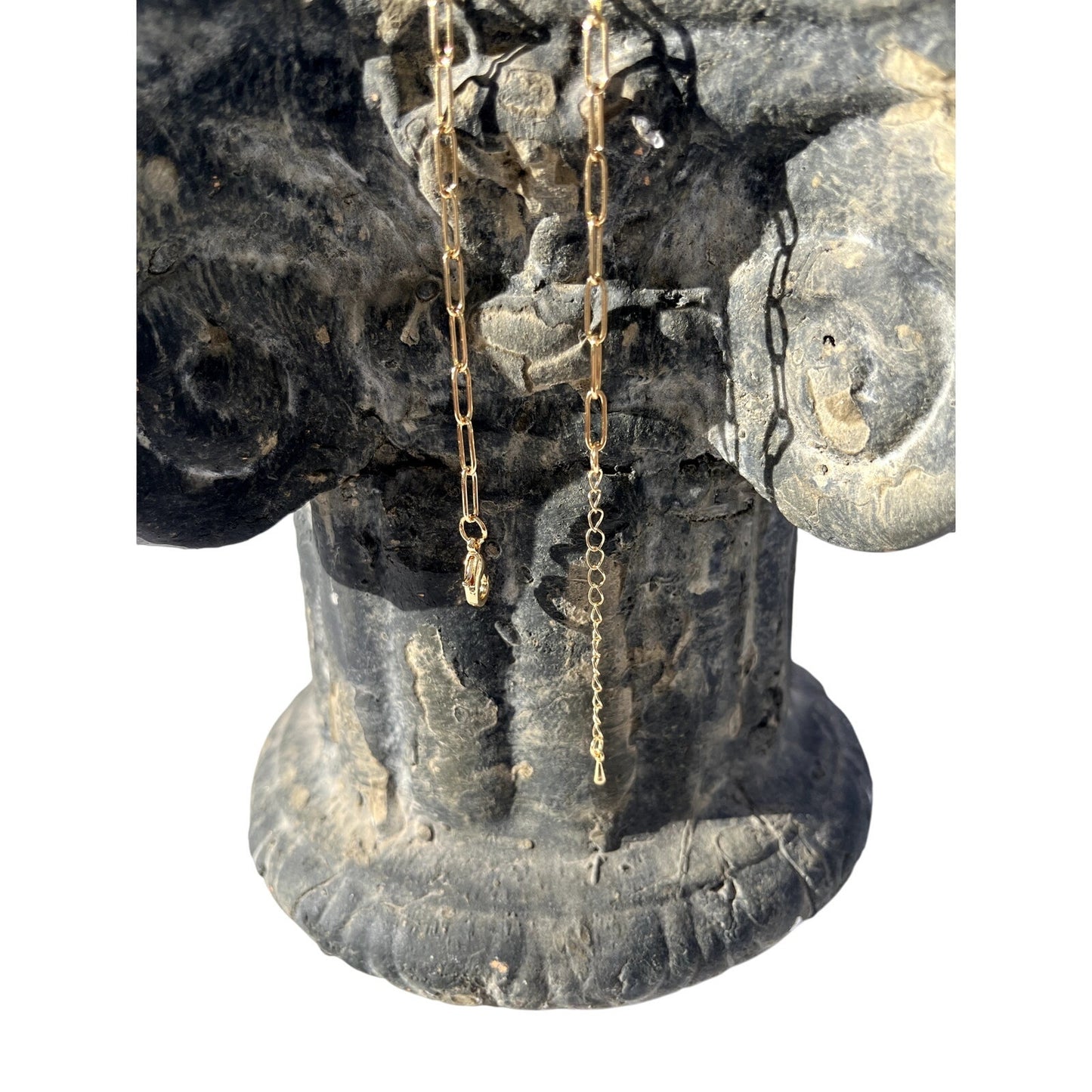 Carabiner Gold Necklace.  Perfect for holding charms