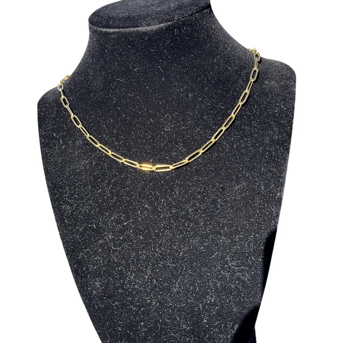 Gold Paperclip Necklace