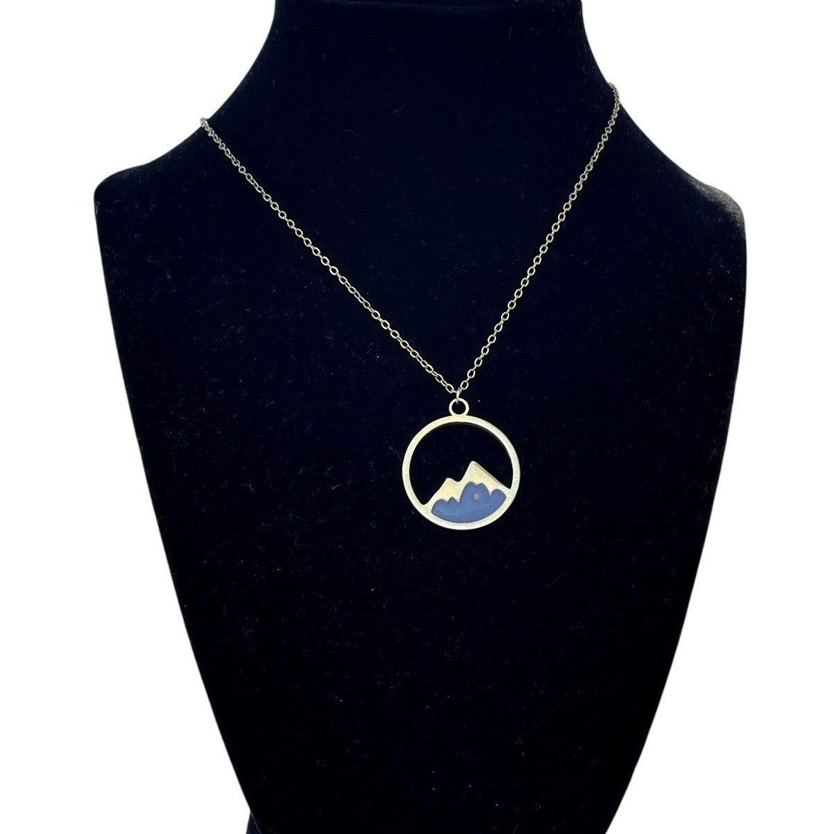 Gold Faith as a Mustard Seed Mountain Necklace