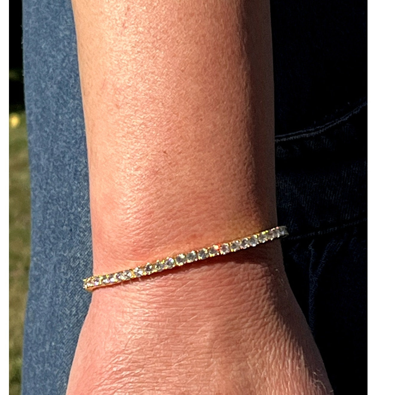 Gold Tennis Bracelet