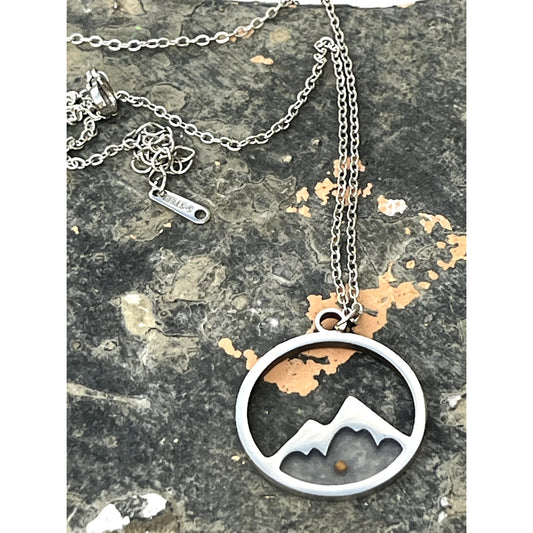Silver Faith as a Mustard Seed Can Move Mountains Necklace