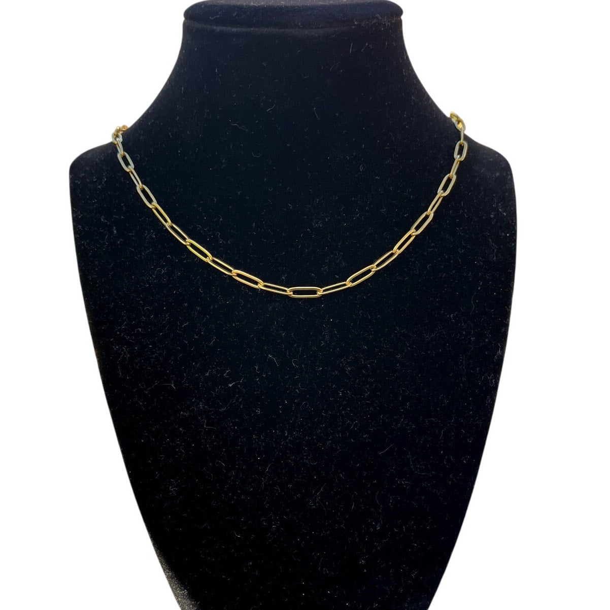 Gold Paperclip Necklace