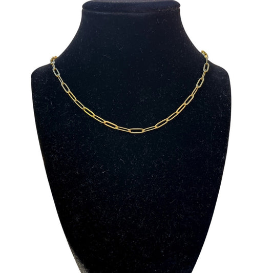 Gold Paperclip Necklace