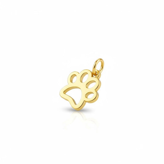 Gold Paw Charm