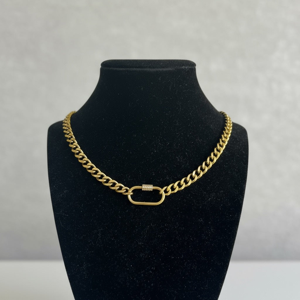 Gold Cubin Pet/Human Necklace