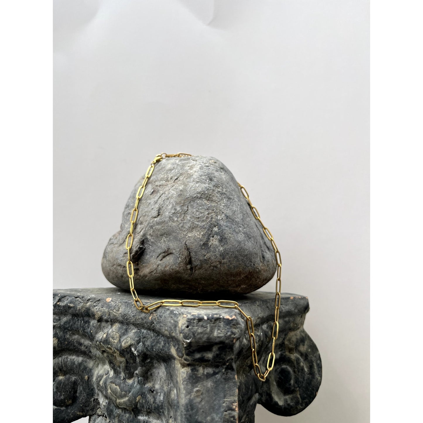 Gold Paperclip Necklace