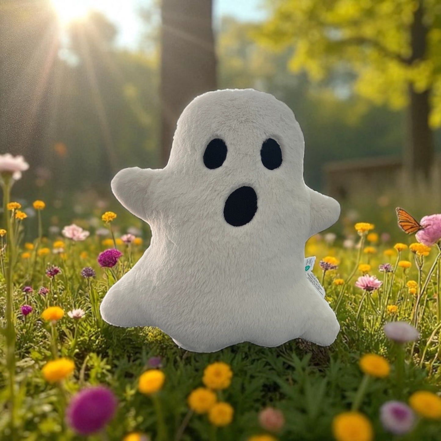 Darling White Faux Fur Ghost