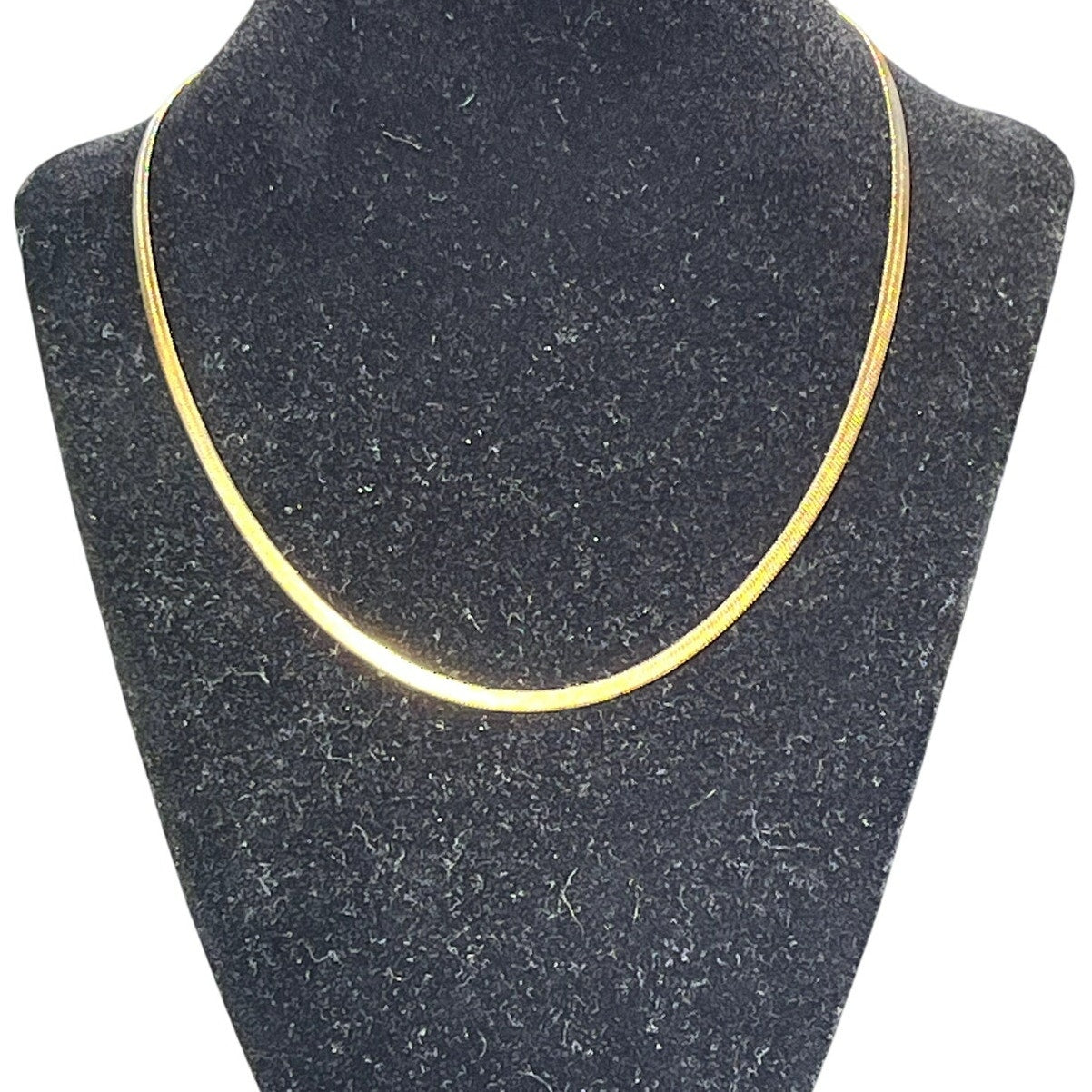 Gold Herring Bone Necklace