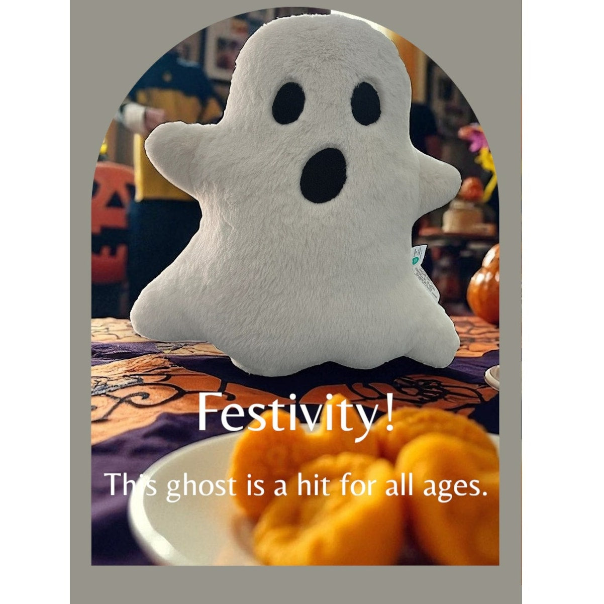 Darling White Faux Fur Ghost