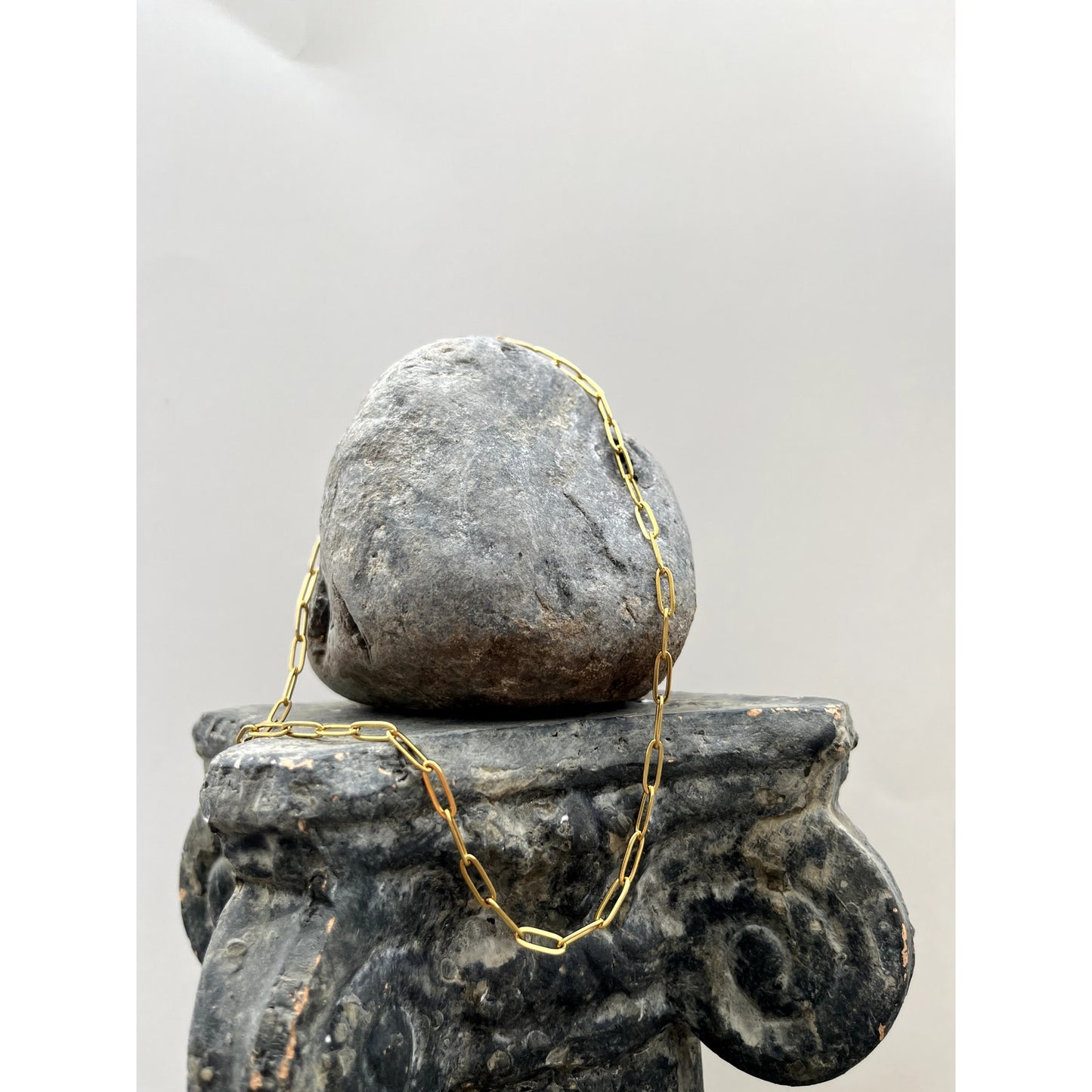 Gold Paperclip Necklace