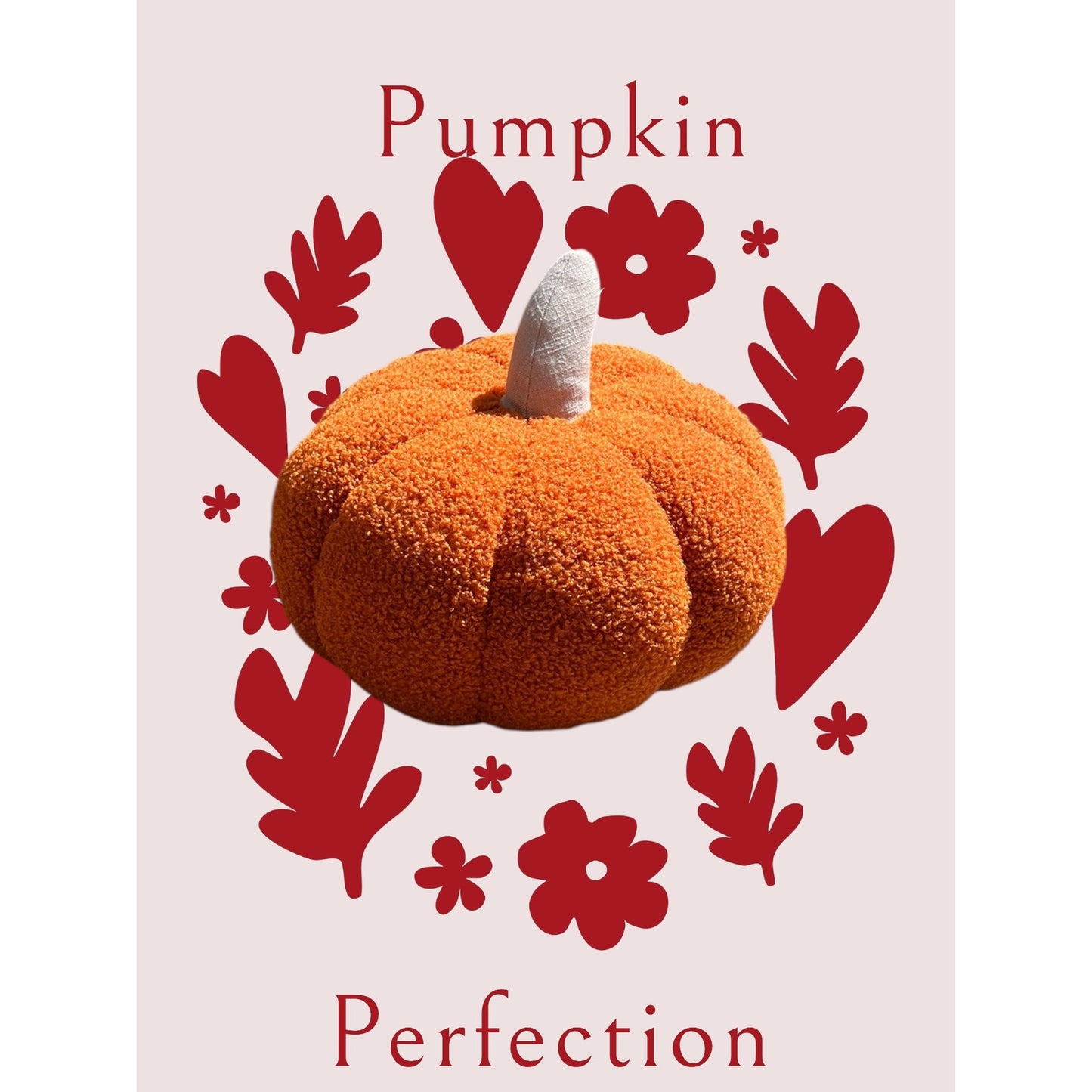 Plush Fall Pumpkin Decor
